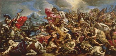 Joshua Stopping the Sun to Defeat the Amalekites by Giovanni Battista Benaschi